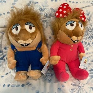 Plush Toy Pair - Pink and Blue Mercer mayers